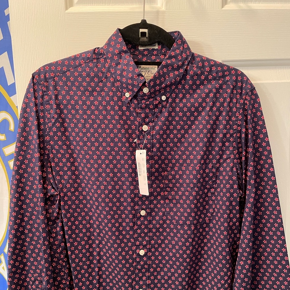 J Crew/J.Crew patterned button up shirt size S/Small classic NEW WITH TAGS